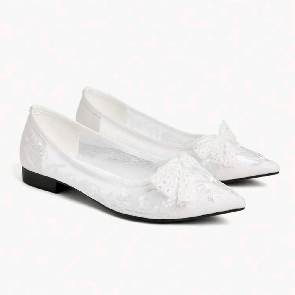 Elegant Bow-Knot Pointed Toe Cloud-Soft Flat Shoes,Sweet & Charm - Picture 1 of 5